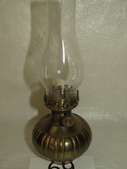 Unique 8.5" Brass Oil Lamp
