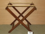 Folding Wood Frame Luggage Rack