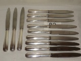 French Argental IN 12 Piece Knife Set W/Satin Lined Case