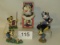 Vintage Enesco Animated Musical Box & Various Numbered Figures
