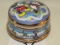 Disney Musical Mickey & Minnie Porcelain Round Lidded Keepsake Box W/Gold Trim