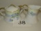 Antique Hand-Painted Bavarian Creamer & Lidded Sugar