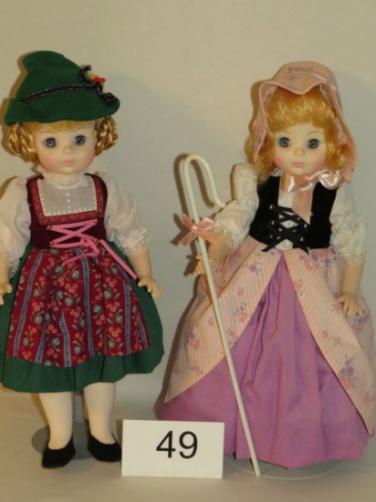 Madame Alexander 14" Bo-Peep & Heidi Dolls