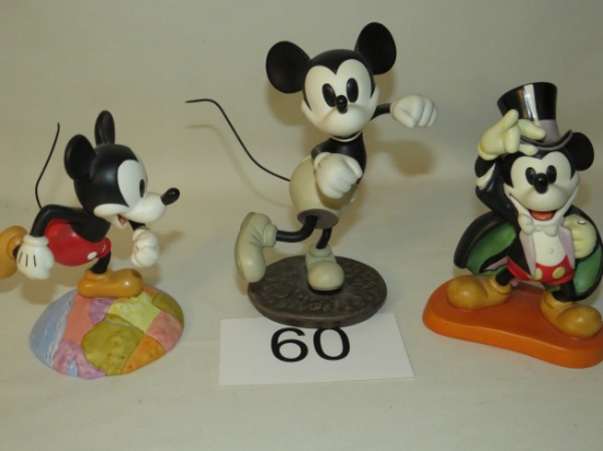 Walt Disney 1997-2000 "Classic Collection" Porcelain Mickey Mouse Figures