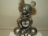 Disney Solid Mickey Mouse Pewter Clock #3209/5000