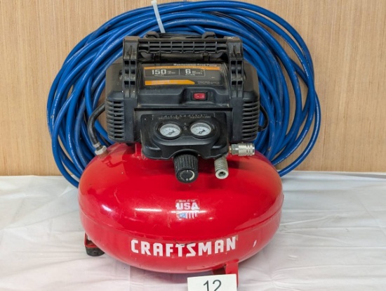 CRAFTSAMAN Portable 150psi 6 Gallon Air Compressor W/Extra Long Hose