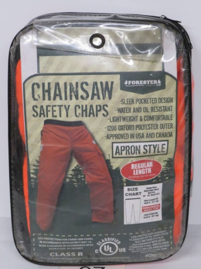 FORESTER Chainsaw Water & Oil Resistant Apron Style Safety Chaps