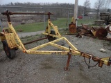 Single Axle Reel Trailer, VIN# Unknown, equipped with single reel stand and