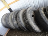 (7) Assorted Truck Tires, with rims