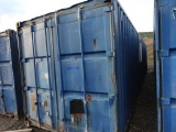 40' Overseas Storage Container/Office, with 17' rear storage area, 27' fron