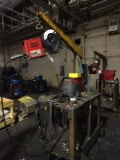 LINCOLN Invertec V350-Pro Welder, with wire feeder and cart
