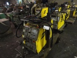 ESAB 453CV Welder, with wire feeder and cart