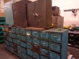 Parts Drawers, Bolt Bins, Cabinets, and Contents (BUYER MUST LOAD)