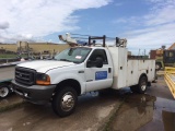 2000 FORD Model F-550 Service Truck, VIN# 1FDAF56F6YEE22568, powered by Pow