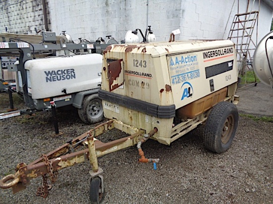 1996 INGERSOLL-RAND P185WJD, 185 CFM Portable Air Compressor, s/n 271724ULH