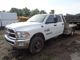 2013 RAM 3500 Heavy Duty 4x4 Crew Cab Flatbed Truck, VIN# 3C7WRTCL7DG605029