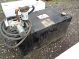 100 Gallon Fuel Tank, with electric pump