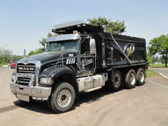 2016 MACK Model GU713 Granite Tri-Axle Dump Truck, VIN# 1M2AX07C7GM028585,