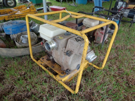 WACKER PT3, 3" Trash Pump, Honda gas, with suction and discharge hose