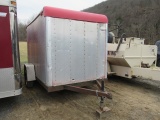 1993 CARMATE 6'x10' Single Axle Enclosed Utility Trailer, VIN# 1P9C610S1PL0