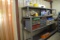 Metal Shelf, with parts bins and contents (In Tool Room) (BUYER MUST LOAD)