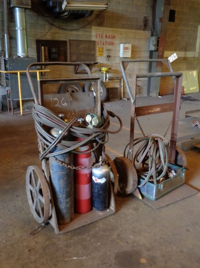 (2) Torch Sets, with carts (OAKDALE)