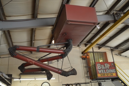 MICROAIR MC2500 Clean Air System, 20' overhead track. In good condition. (B