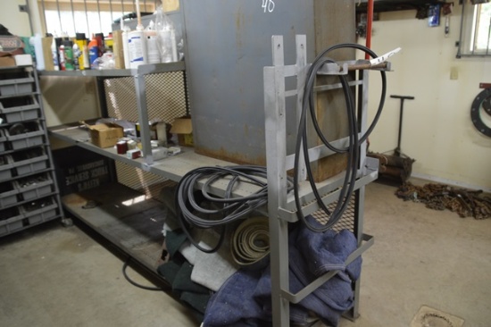Metal Shelf, with bolt bins and contents (In Tool Room) (BUYER MUST LOAD) (
