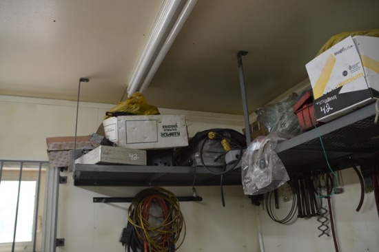 Contents of (1) Wall and Top Rack (In Tool Room) (BUYER MUST LOAD) (INDIANA
