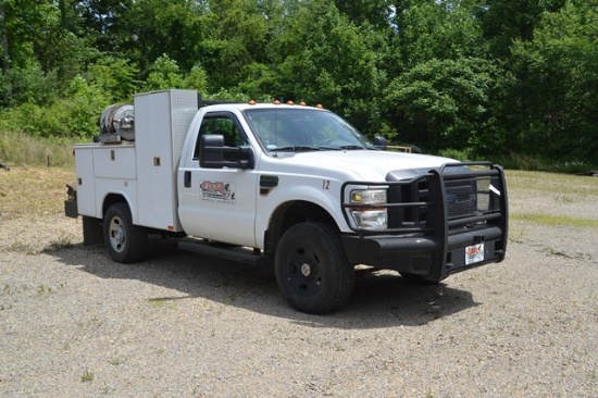 2008 FORD Model F-350XL Super Duty 4x4 Utility/Welding Truck, VIN# 1FDSF35Y