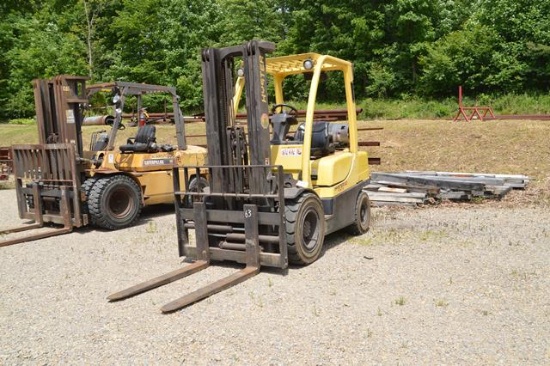 2008 HYSTER Model H60FT, 5,500# Pneumatic Tired Forklift, s/n L177V02667F,