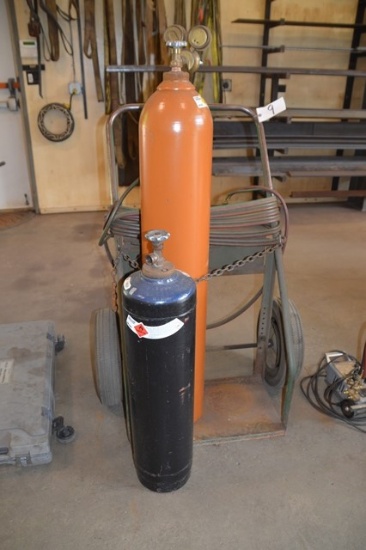 Oxygen Acetylene Torch Set, with cart (INDIANA)