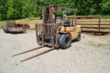 1996 CATERPILLAR Model DPL40, 9,000# Pneumatic Tired Forklift, s/n 3CM10431