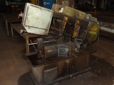 HYD-MEC S-20 Metal Cutting Band Saw, s/n 21087911, with (3) roller tables (
