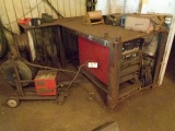 LINCOLN Idealarc Electric DC-600 Welder, s/n U1950807911, with wire feeder