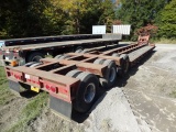 1983 LOAD KING Tri-Axle Drop Side Lowboy Trailer, VIN# 12574, equipped with groun