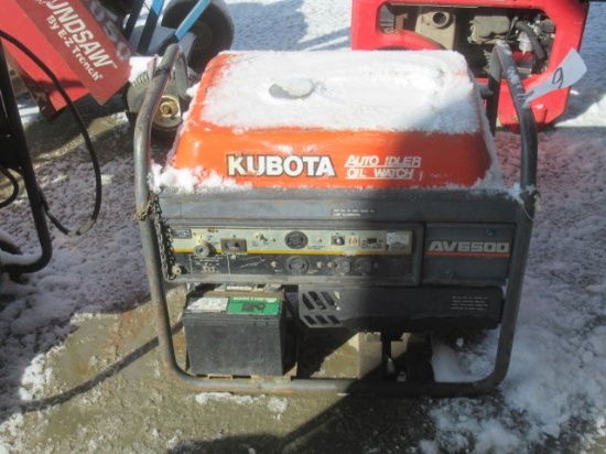 KUBOTA 6500 Watt Generator (Unit #PP31) (Runs and Makes Electric)
