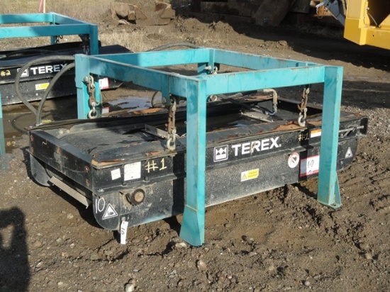2015 TEREX Model CP020-100-01, 30"x78" Suspended Hydraulic Cross-Belt Magne