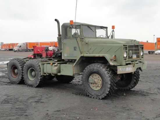 1991 GENERAL Model M931A2, 5 Ton, 6x6 Tandem Axle Military Truck Tractor, V