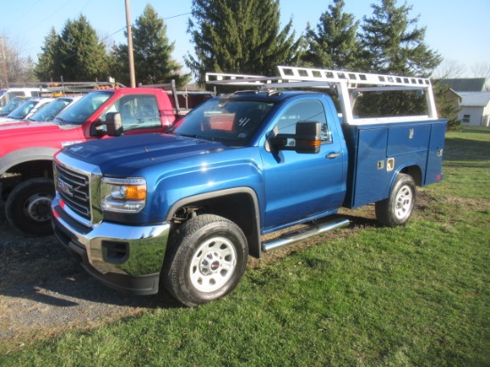 2016 GMC Model 3500, 4x4 Utility Truck, VIN# 1GT02VEG9GZ424991, powered by