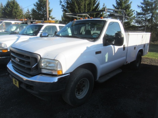 2004  FORD Model F-350XL Super Duty Utility Truck, VIN# 1FDSF34L14ED83299,