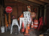 Signs, Sign Stands, Barricades, and Safety Cones (BUYER MUST LOAD)