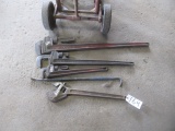 Pipe Wrenches and Crescent Wrench