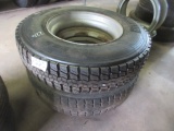 (2) 11R24.5 Tires, with rims