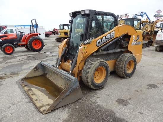 2015 CASE Model SV280 Skid Steer Loader, s/n NFM412125, powered by diesel e