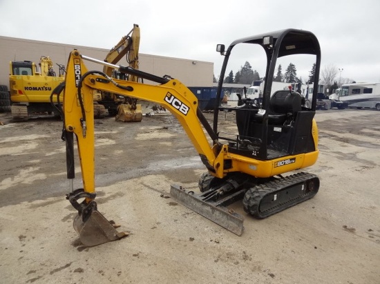 2015 JCB Model 8018CTS Mini Hydraulic Excavator, s/n 1929215, powered by Pe