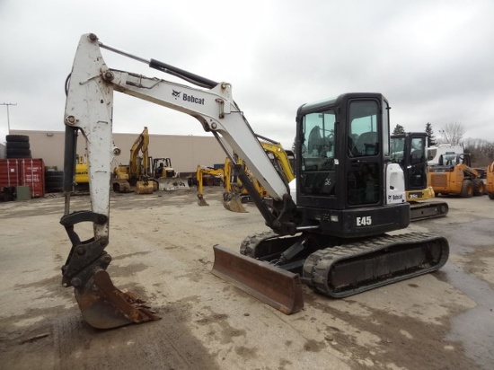 2010 BOBCAT Model E45 Mini Hydraulic Excavator, s/n AHHC11027, powered by K