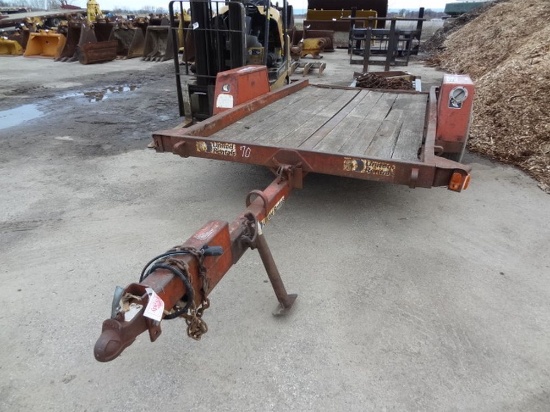 1998 DITCH WITCH Single Axle Tilt Deck Trailer, VIN# 1DS0000B9W17R0835, equ
