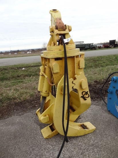 LABOUNTY 3-Tine Hydraulic Rotating Grapple
