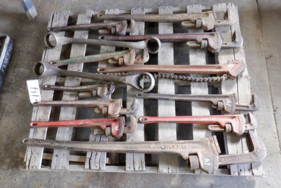 (11) Assorted Pipe Wrenches